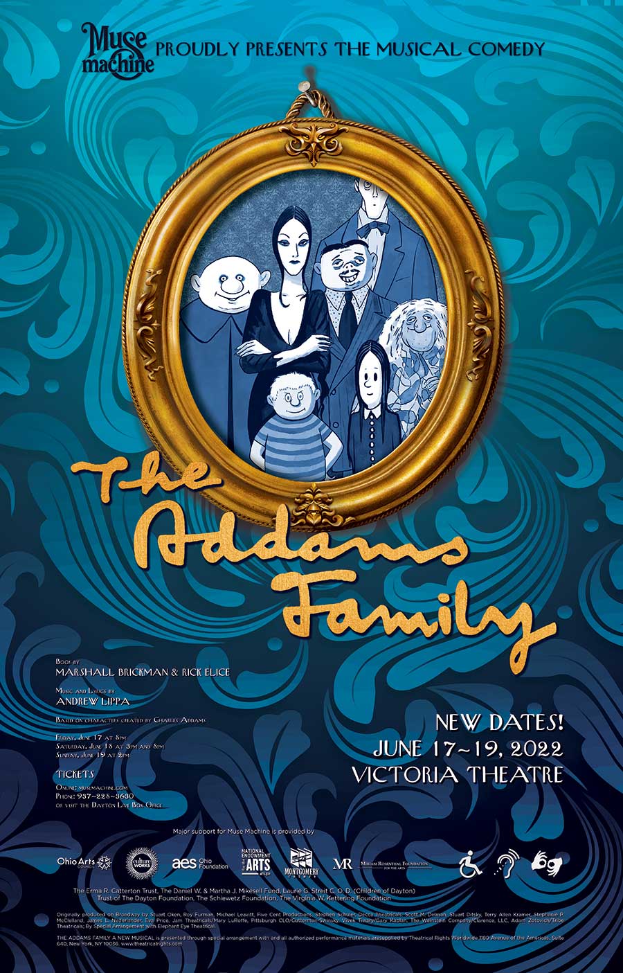 Poster: Muse production of "The Addams Family"